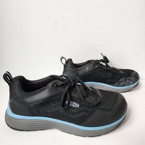 KEEN Utility Work Shoe Womens Size 9 W ASTM F2413-18 Safety Steel Toe Black